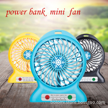 portable usb mini desk fan rechargeable battery for ventilation